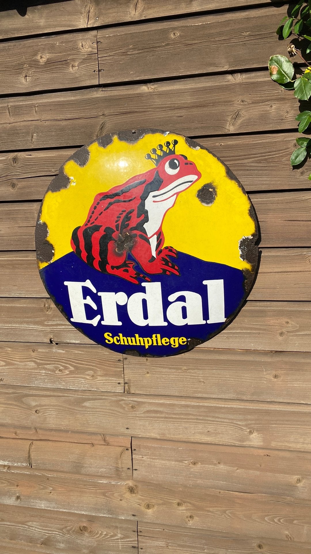 Erdal schoensmeer oud reclamebord, Verzamelen, Ophalen of Verzenden, Gebruikt, Reclamebord