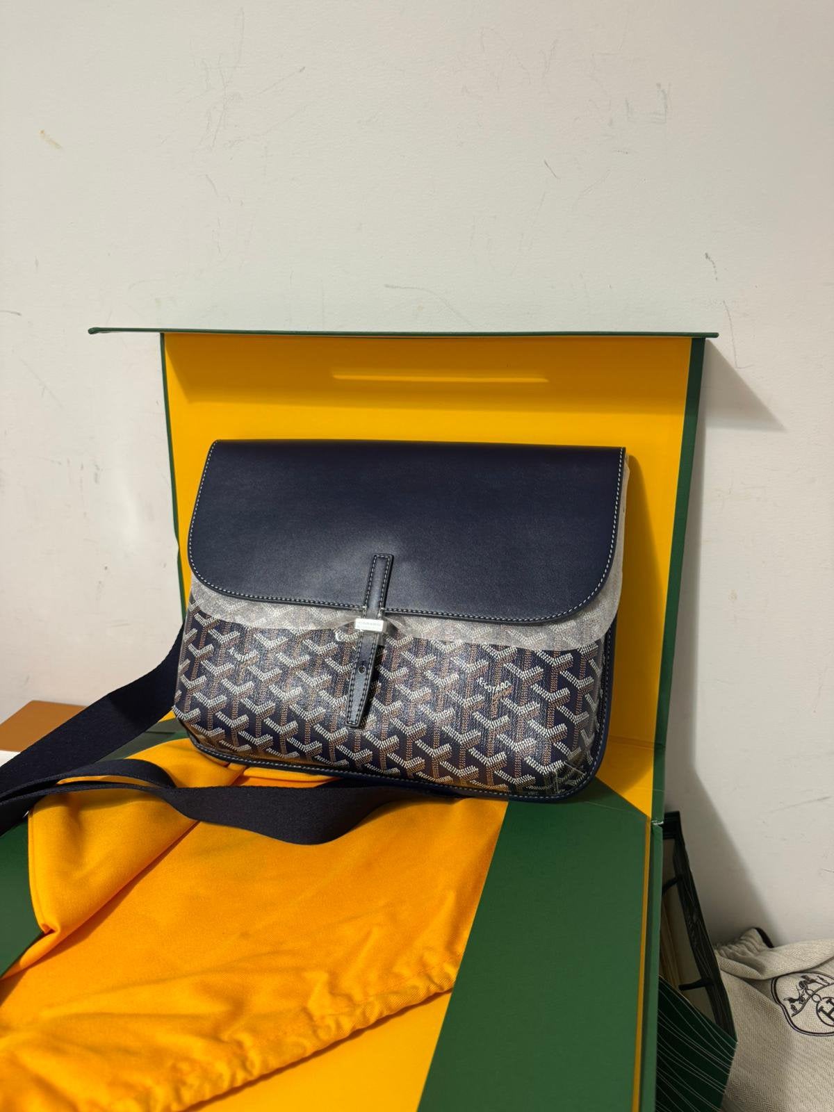 Goyard Coursier messenger bag navy blauw, Sieraden, Tassen en Uiterlijk, Ophalen of Verzenden, Nieuw, Blauw