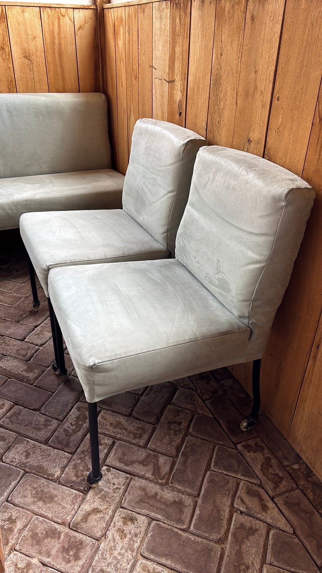 Bankje voor eettafel en 2 stoelen, Ophalen, 75 tot 100 cm, Zo goed als nieuw, 200 tot 250 cm