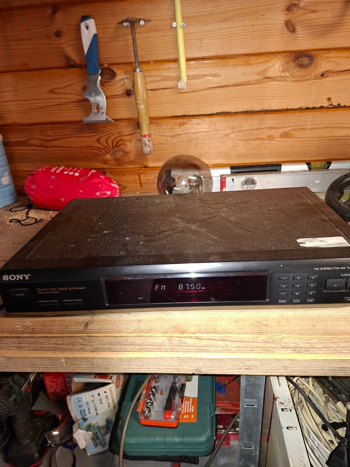 Sony Quartz Lock Digital Synthesizer FM/AM Tuner, Ophalen of Verzenden, Gebruikt, Analoog