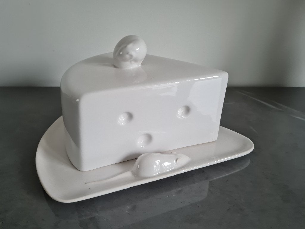 Leuke kaasstolp in de vorm van kaasspie, Ophalen of Verzenden, Huis en Inrichting