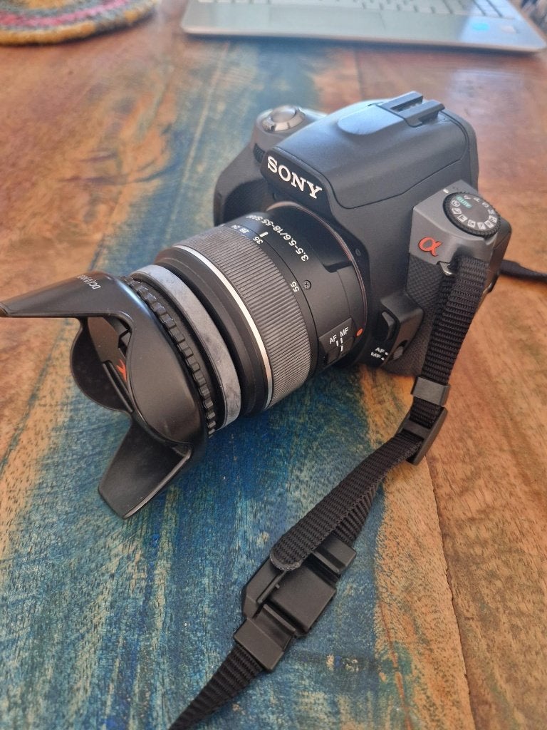Sony Alpha 330 (DSLR-A330) spiegelreflexcamera, Audio, Tv en Foto, Fotocamera's Digitaal, Ophalen, Spiegelreflex, 10 megapixels