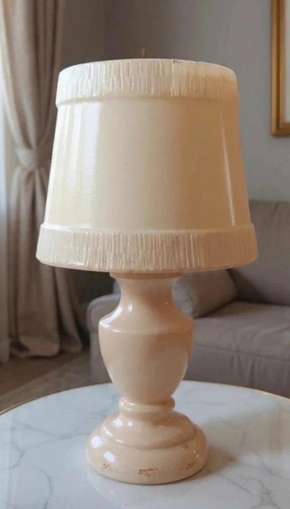Vintage albasten tafellamp, Antiek en Kunst, Antiek | Lampen, Verzenden