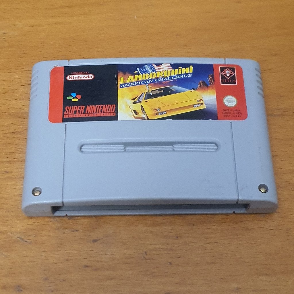 SNES | Lamborghini American Challenge, Spelcomputers en Games, Games | Nintendo Super NES, Gebruikt, 1 speler, Racen en Vliegen