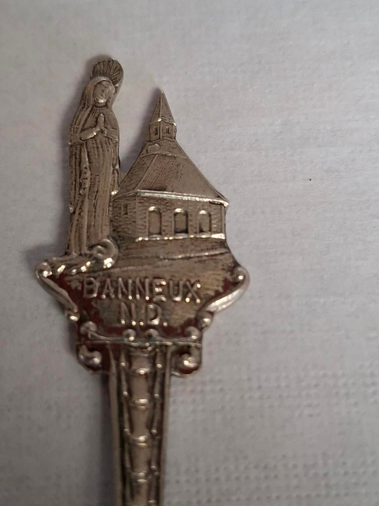 Vintage verzamellepel Banneux N.D. - Maria en kerk, Ophalen of Verzenden