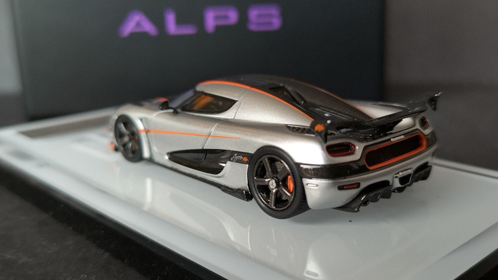 Koenigsegg Agera RS Grey 1:64 Alps 64 High Quality Pol, Auto, Verzenden, ., Nieuw