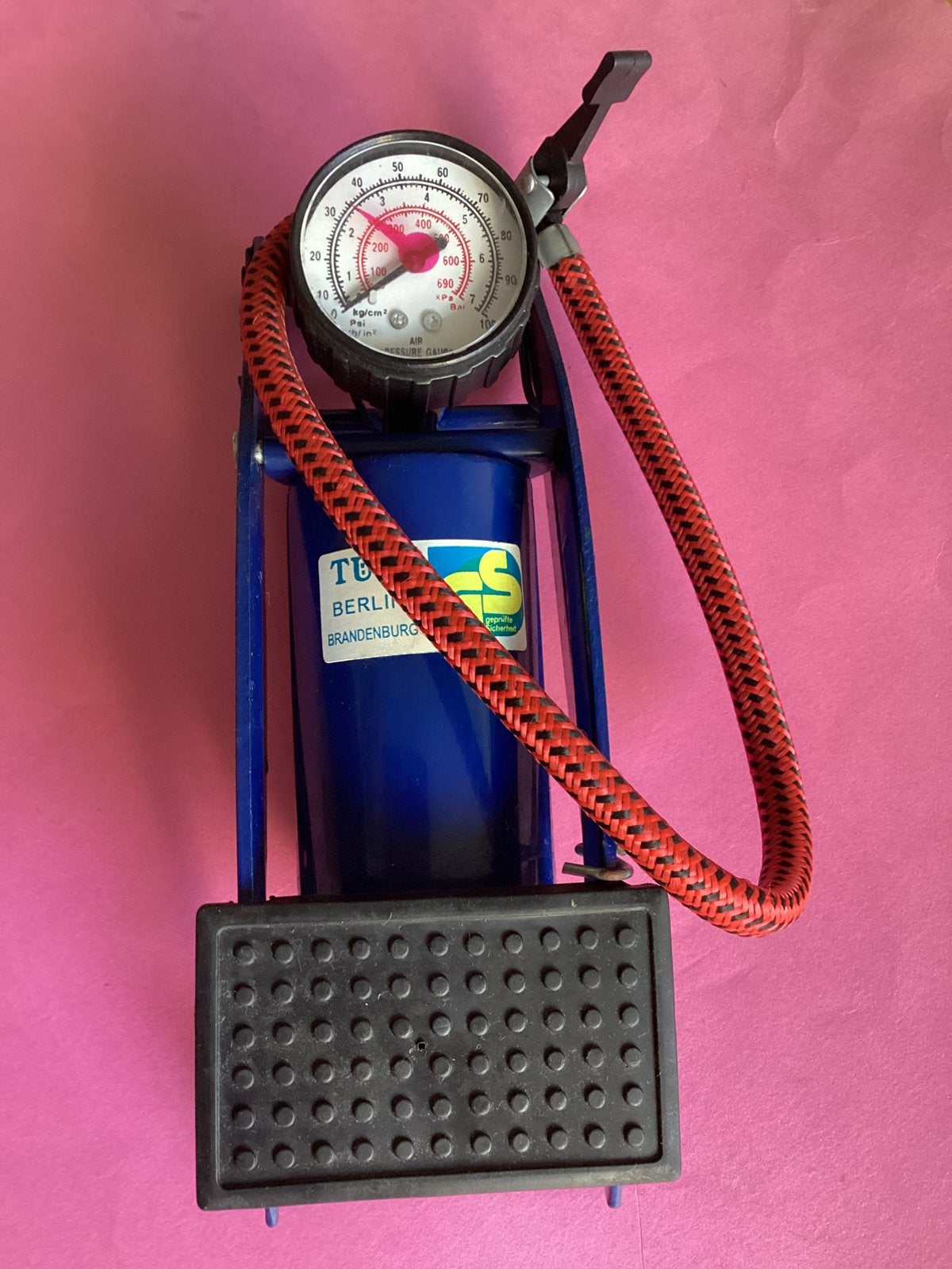 Fietspomp met manometer, Ophalen of Verzenden, Nieuw