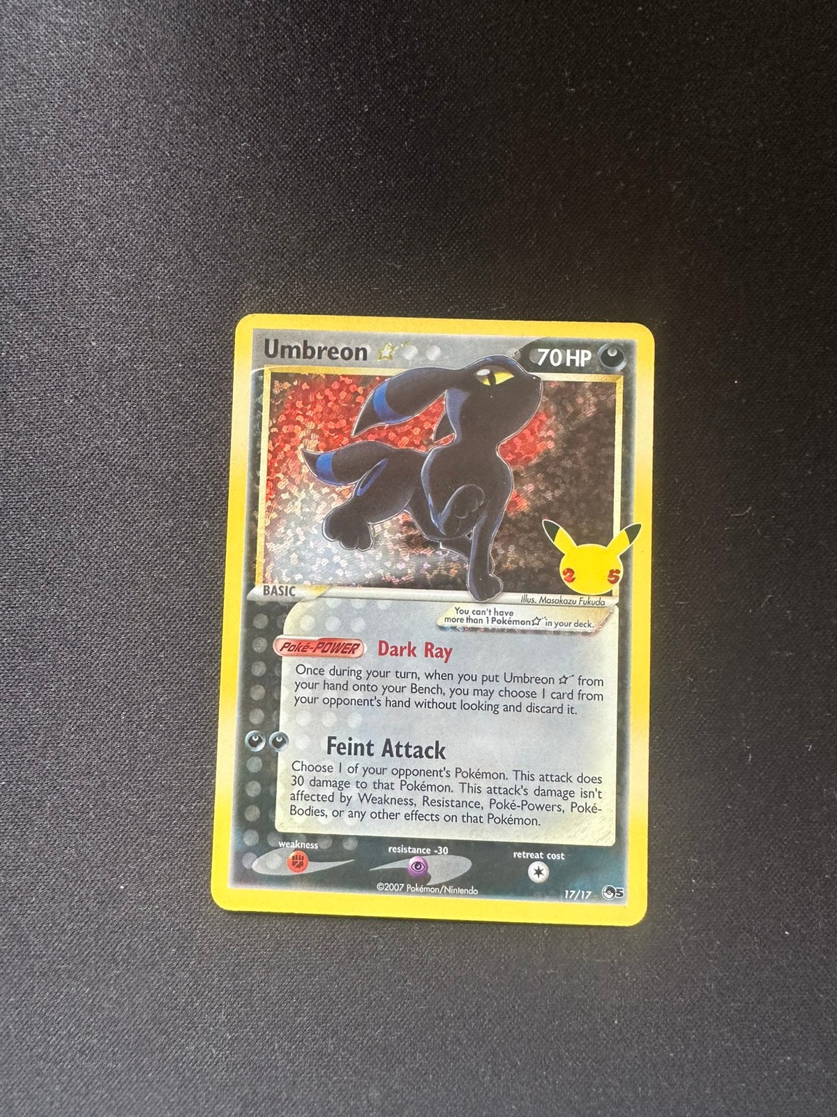 Umbreon Goldstar / Set Celebrations, Hobby en Vrije tijd, Verzamelkaartspellen | Pokémon, Ophalen of Verzenden, Nieuw