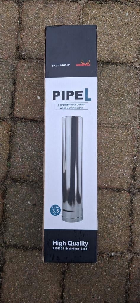 Winnerwell Pijp 3.5 inch voor Houtkachel (SKU 910317), Ophalen of Verzenden, Nieuw