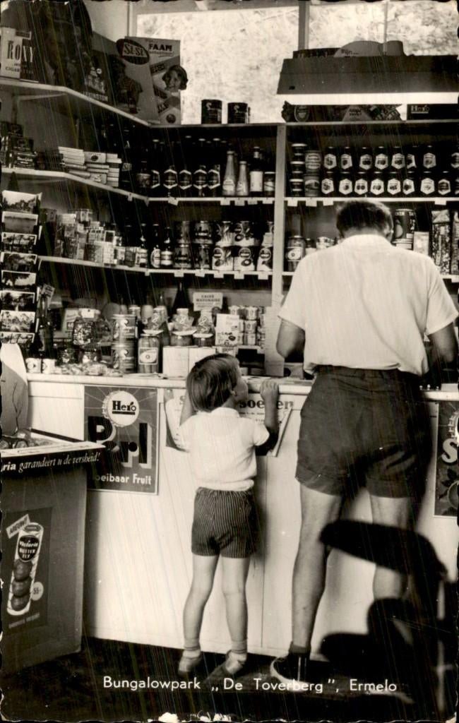 Ermelo - Bungalowpark De Toverberg - Kiosk, Ophalen of Verzenden, 1940 tot 1960, Gelopen, Gelderland
