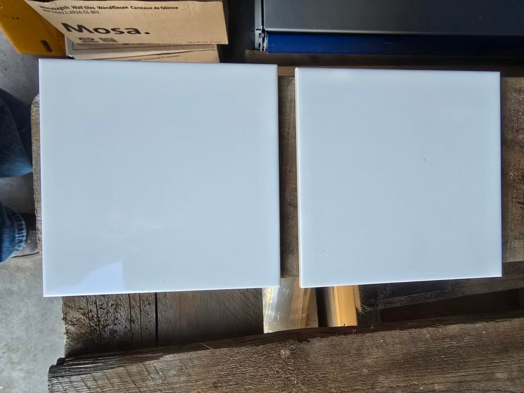 Mosa wandtegel glans wit 15x15 cm, Doe-het-zelf en Verbouw, Tegels, Ophalen, Nieuw, Minder dan 20 cm, Minder dan 20 cm
