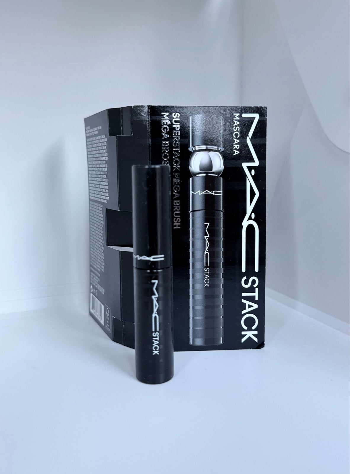 MAC Stack Mascara - Zwart 3 ml, Ogen, Verzenden, Zwart, Nieuw