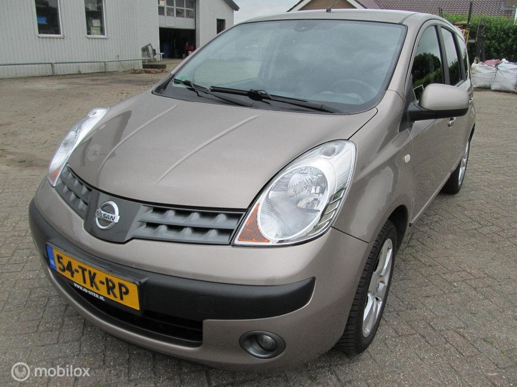 Nissan Note 1.6 First Note, perfecte auto met NAP pas, airco, Auto's, Nissan, Stof, Gebruikt, 4 cilinders, Bruin