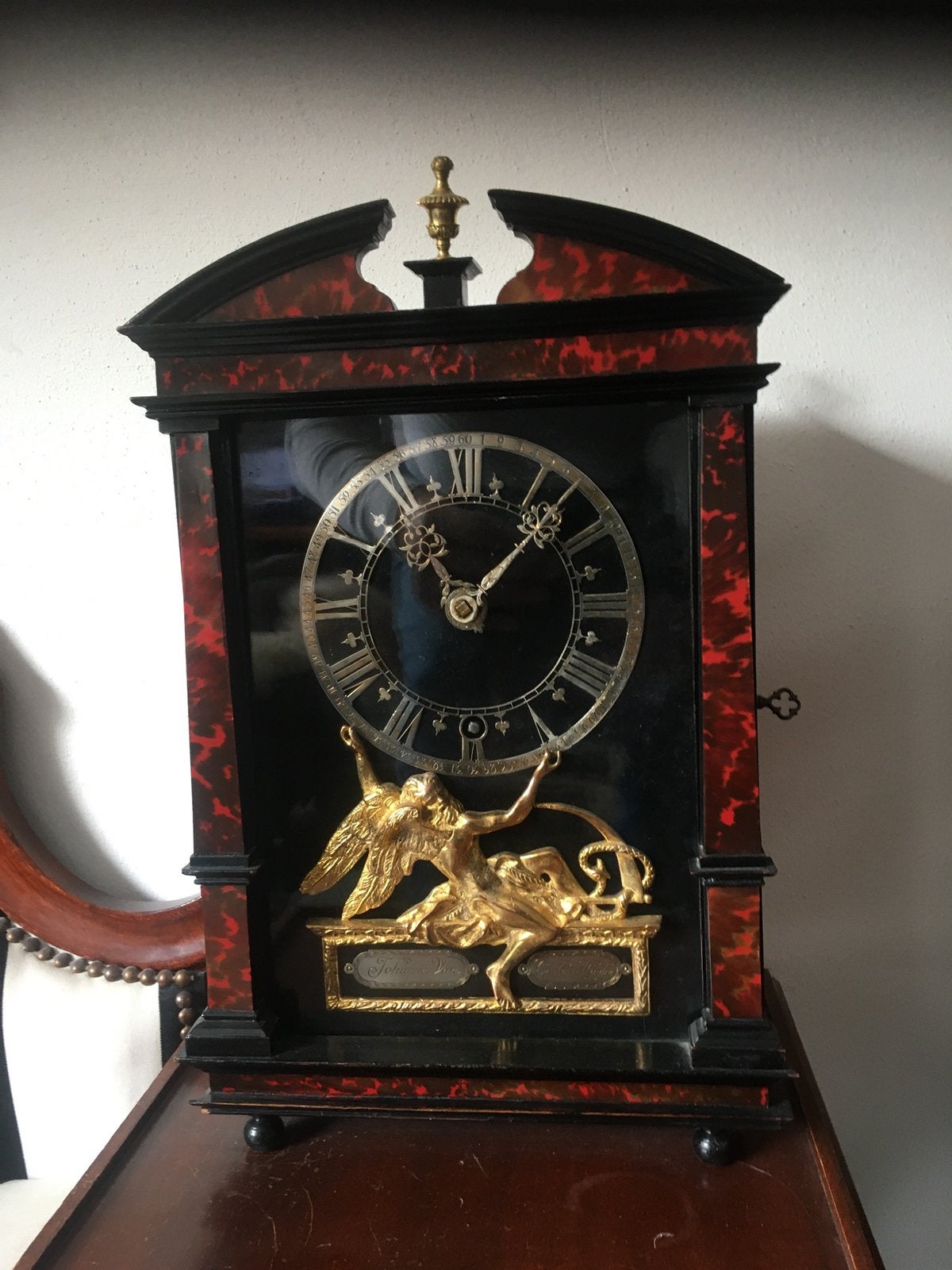 Haagse. Tafelklok anno 1680 j v ceulen, Ophalen of Verzenden