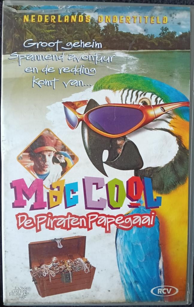 Mac Cool De Piraten Papagaai vhs, Alle leeftijden, Ophalen of Verzenden, Gebruikt