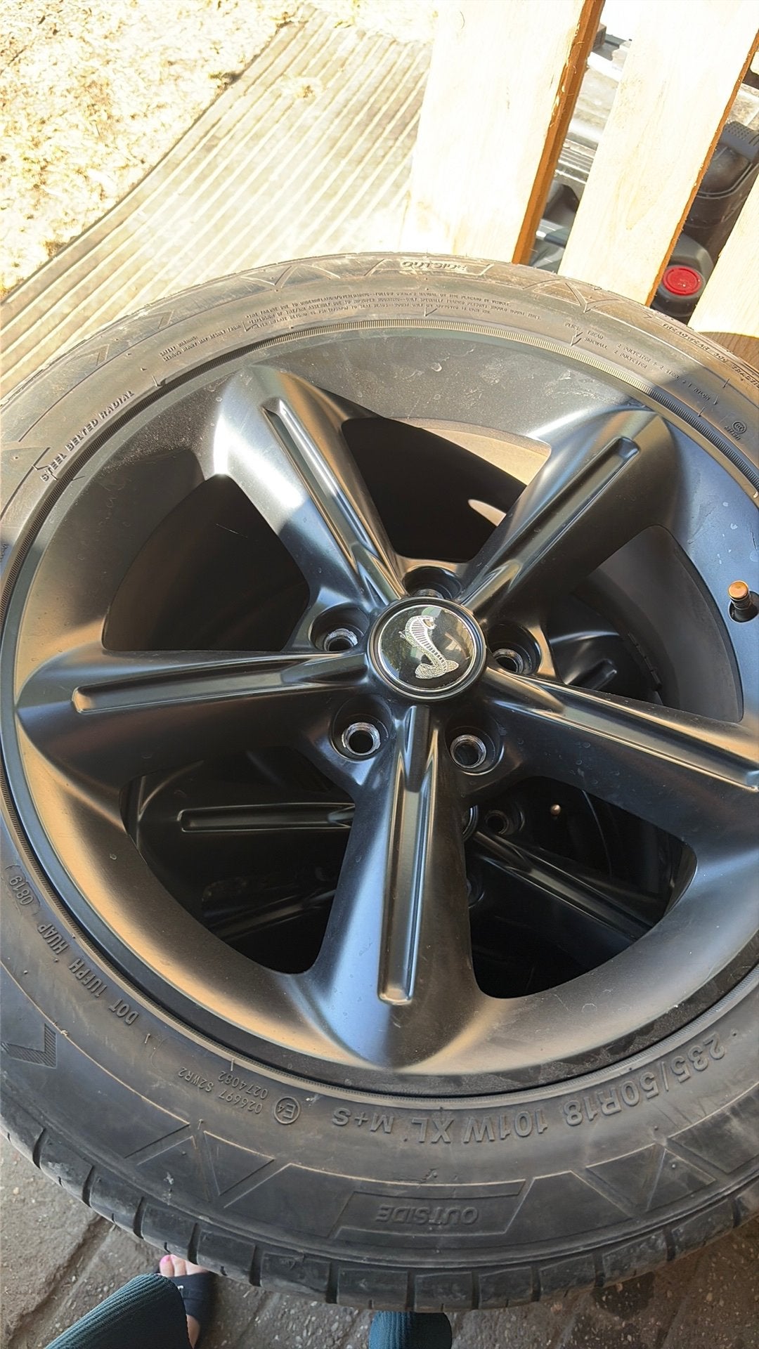 Fordmustang zomer wielen 4 stuk, Ophalen, Zo goed als nieuw