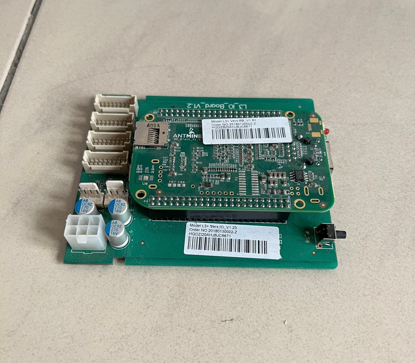 Bitmain Antminer L3 L3+ L3++ Control Board Gebruikt, Ophalen of Verzenden, Gebruikt, Desktop, USB
