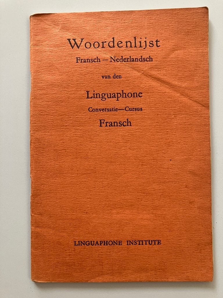 Woordenlijst Fransch - Nederlandsch, Ophalen of Verzenden, Gelezen