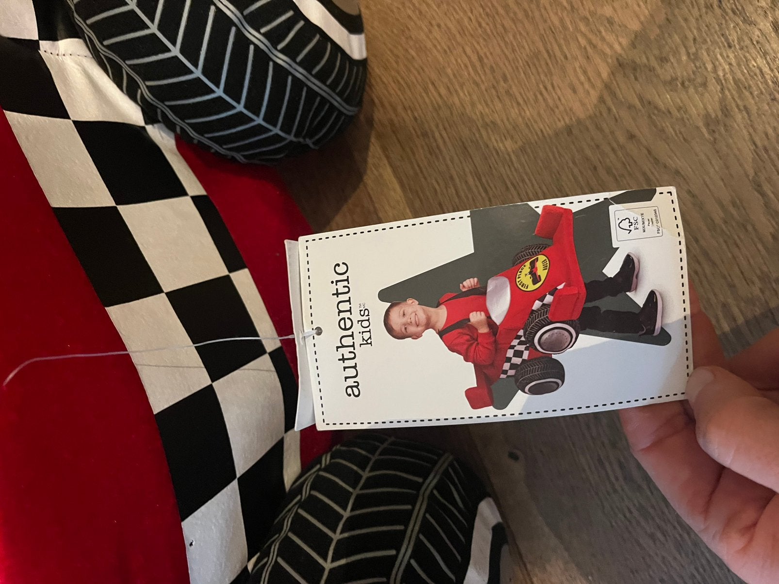 Auto verkleedpak nieuw met kaartje, Ophalen of Verzenden, Zo goed als nieuw, 104 of kleiner, Jongen of Meisje