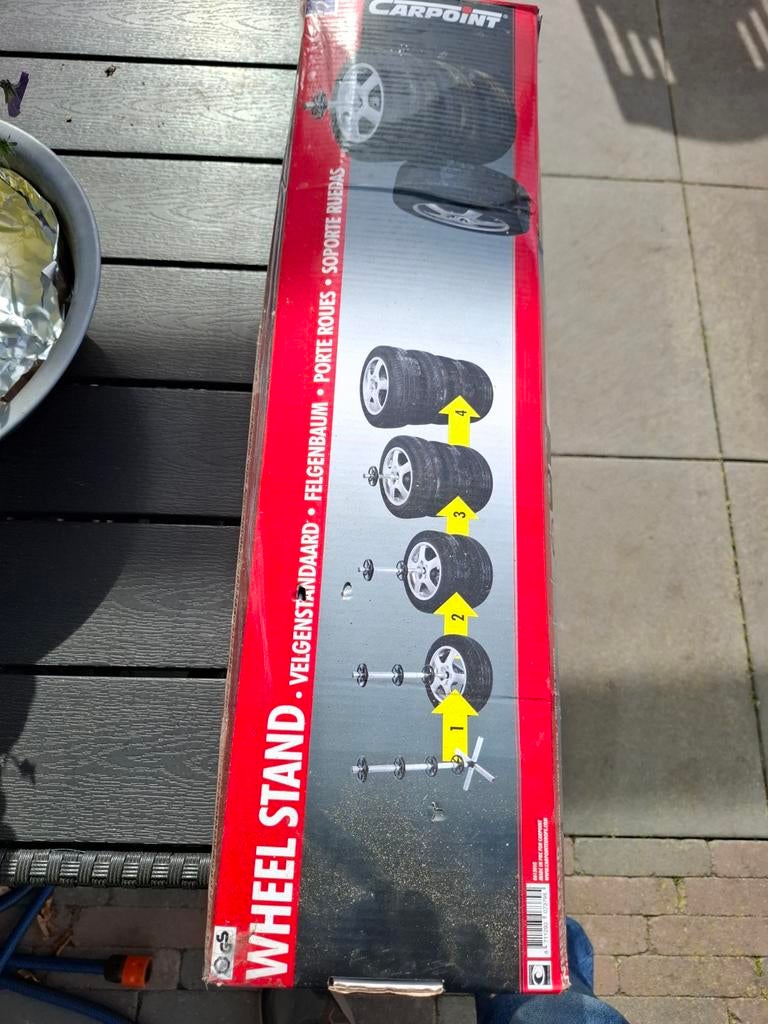 Velgenstandaard aluminium 4 banden, Ophalen