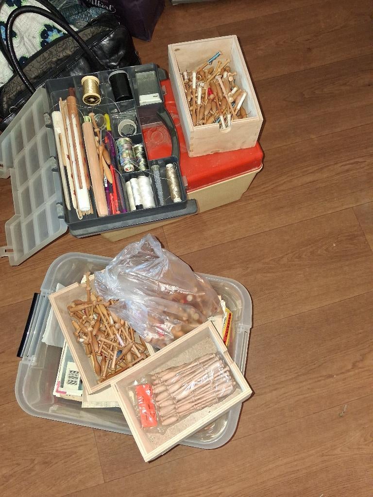 Kantklossen, Ophalen, Gebruikt