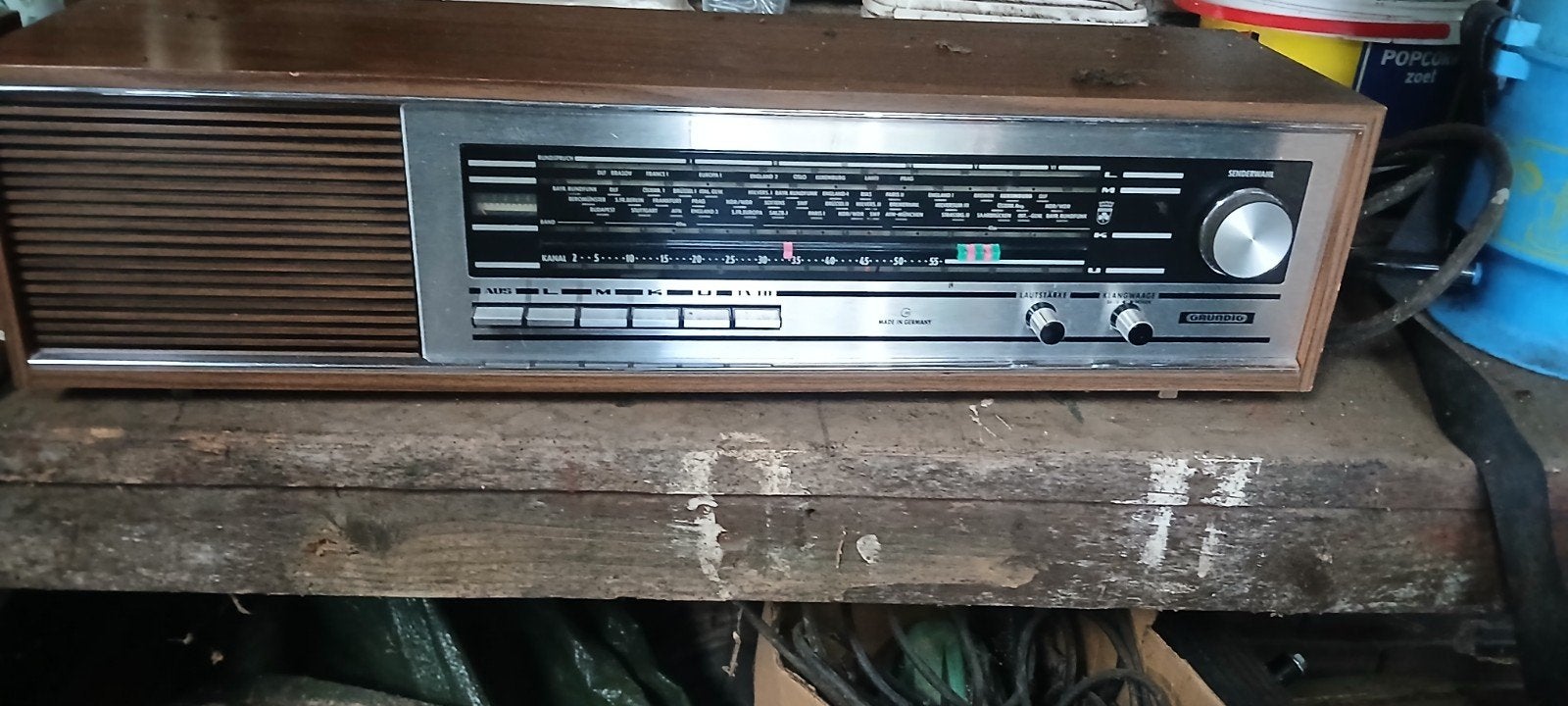 Antieke Grundig lampenradio - Werkend, Ophalen