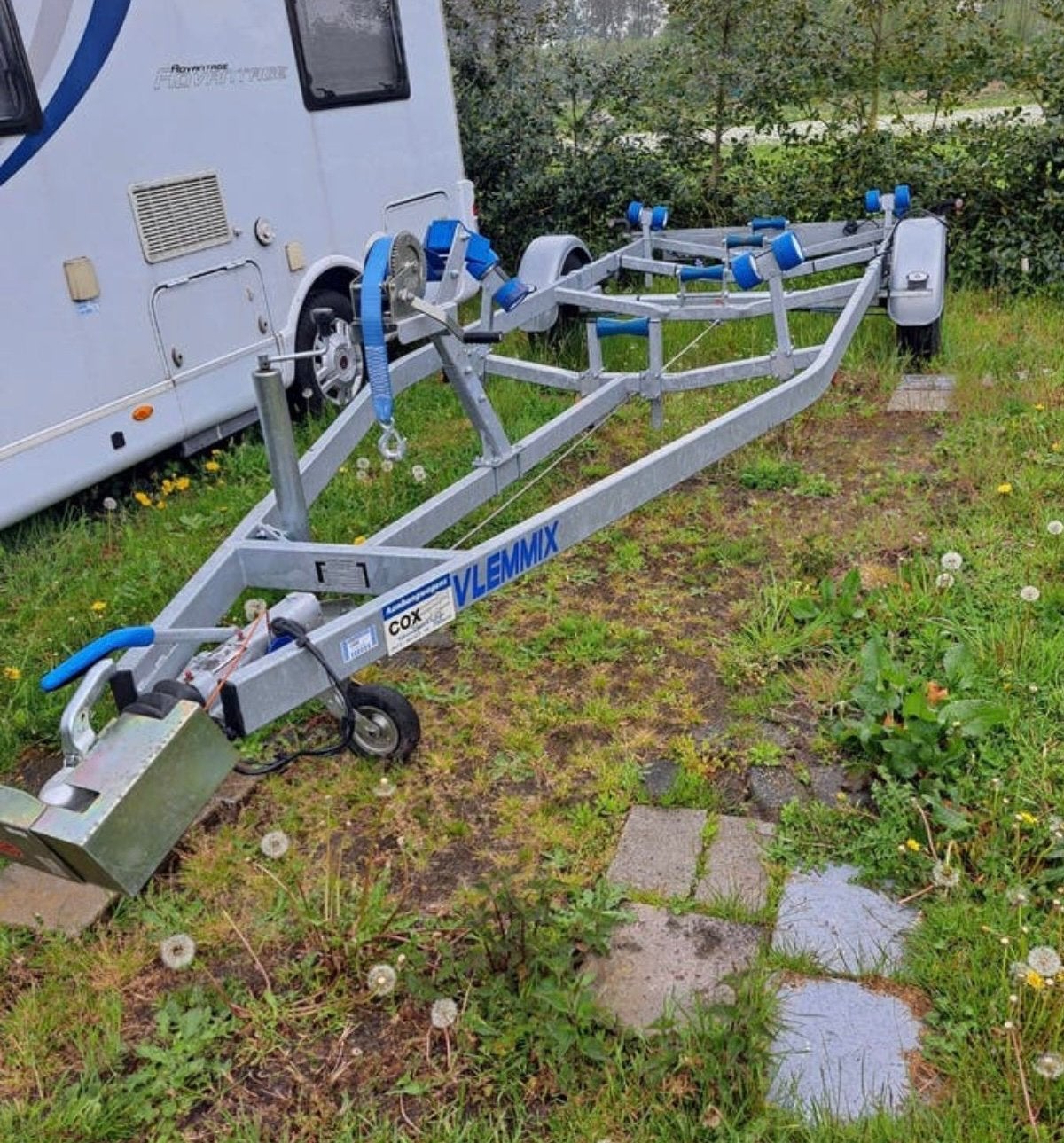 Vlemmix boottrailer 1500 kg - Geremd, Ophalen, 1500 tot 3000 kg, Sloepentrailer, 6 tot 9 meter