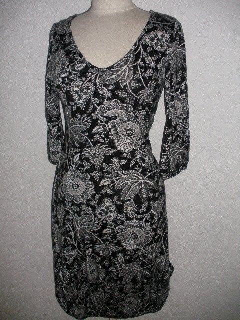VERO MODA jurk zwart wit paisley maat S, Maat 38/40 (M), Vero Moda, Zwart, Ophalen of Verzenden