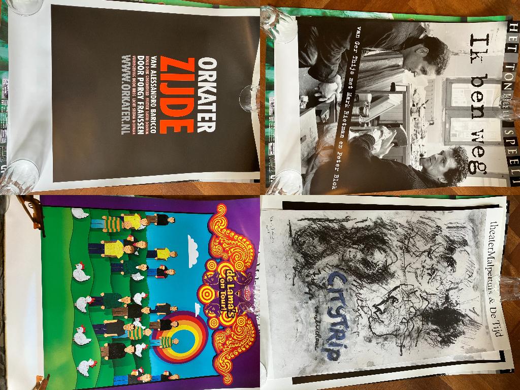 Posters theater; meer dan 100 stuks, Verzamelen, Rechthoekig Staand, Ophalen of Verzenden, Zo goed als nieuw, A1 t/m A3
