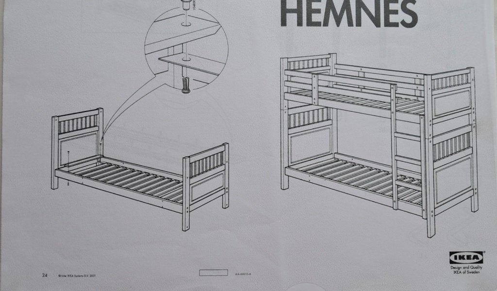 Stapelbed Ikea, Ophalen, Gebruikt, 90 cm, 160 tot 180 cm