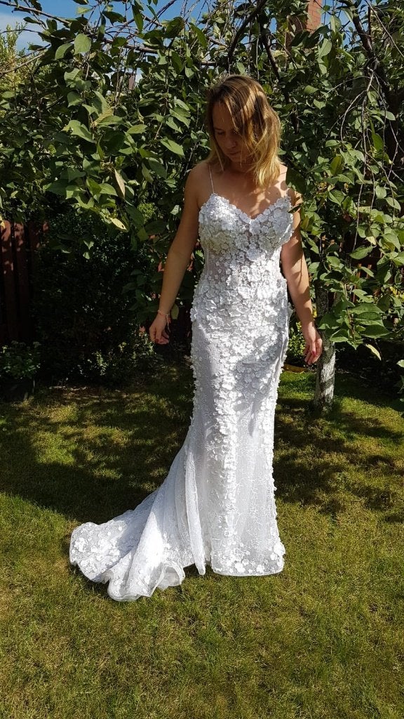 Wedding dress, Kleding | Dames, Trouwkleding en Trouwaccessoires, Ophalen, Zo goed als nieuw, Wit, Trouwjurk