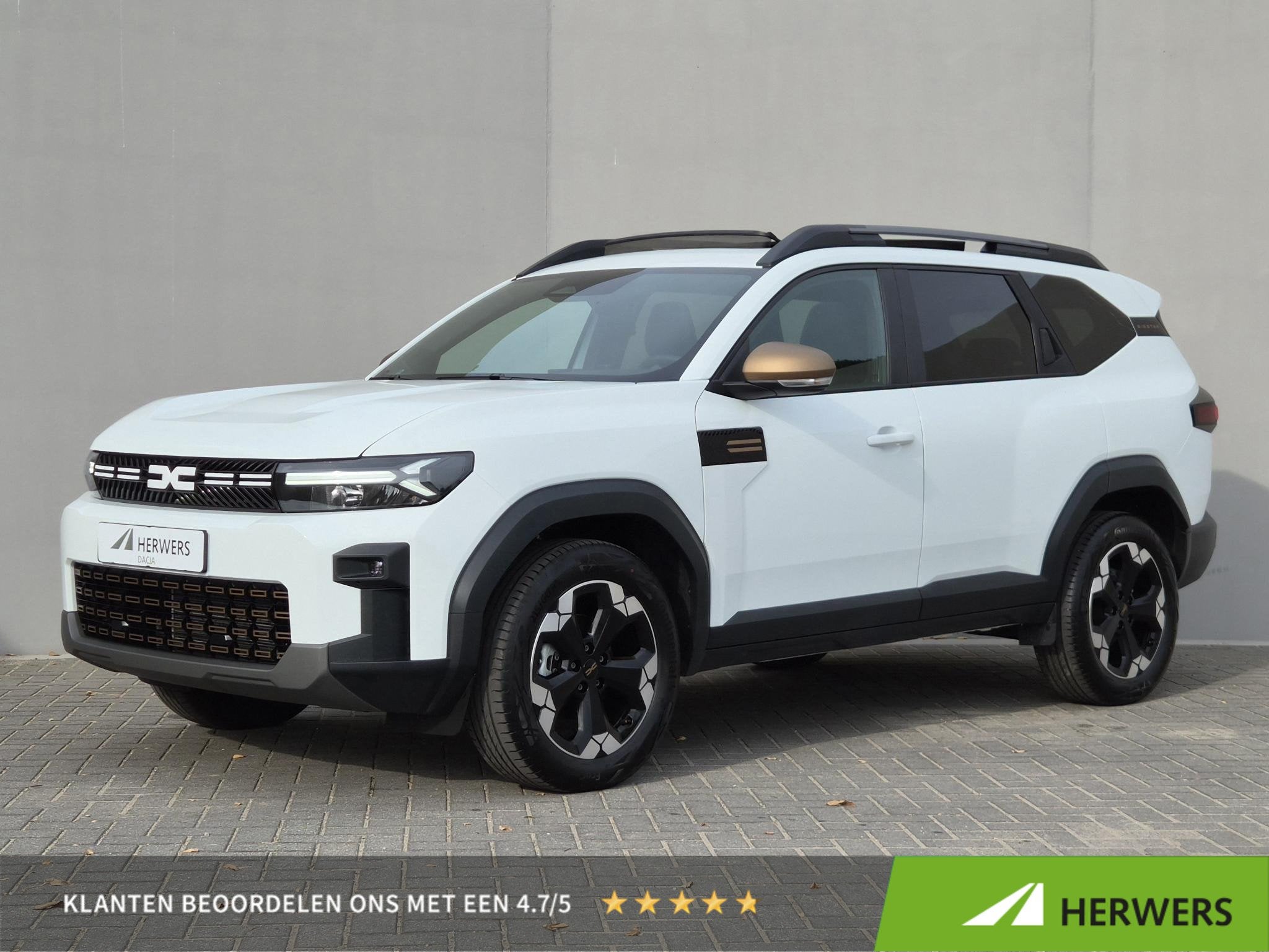 Dacia Bigster 1.8 Hybrid 155 Extreme / Fabrieksgarantie tot, Gebruikt, Euro 6, Wit, 1000 kg