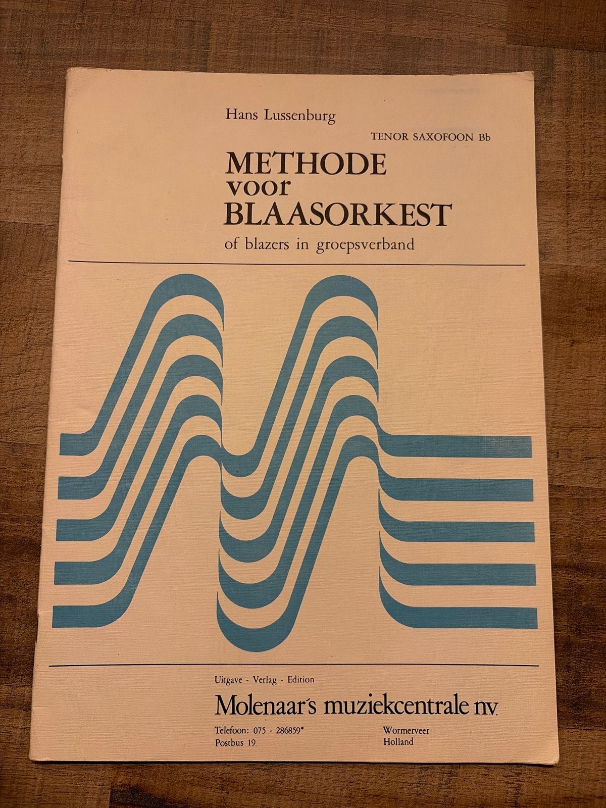 Hans Lussenburg - Methode voor Blaasorkest (Tenor Saxofoon B, Gebruikt, Overige genres, Ophalen of Verzenden, Saxofoon