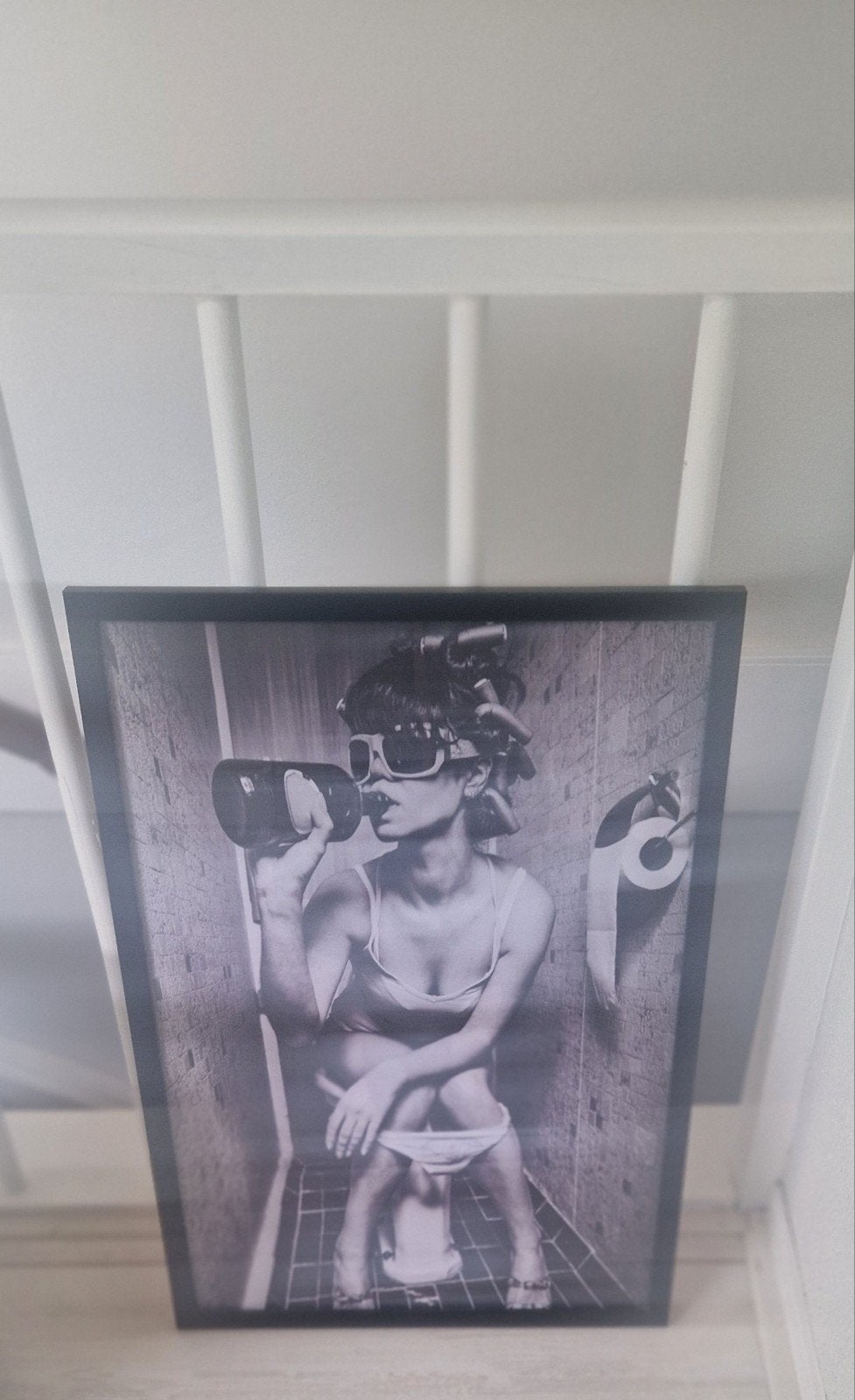 wc poster, Ophalen of Verzenden, Zwart