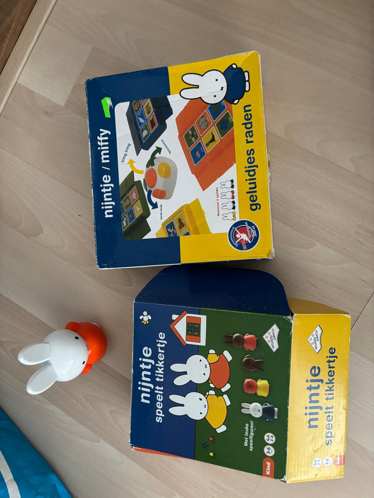 4 Nijntje  speelgoed: Tikkertje, Verstoppertje, Geluiden Rad, Ophalen of Verzenden, Gebruikt, Overige typen, Met geluid