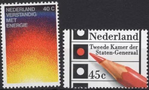 Nederland 1977 - nvph 1128-1129  - Energie, Verkiezingen, Postzegels en Munten, Postzegels | Nederland, Verzenden, Na 1940, Postfris