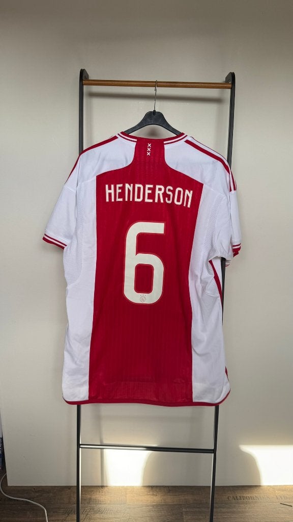 Ajax 2023/24 Thuisshirt Adidas Maat XL #6 Henderson, Sport en Fitness, Voetbal, Maat XL, Ophalen of Verzenden, Shirt