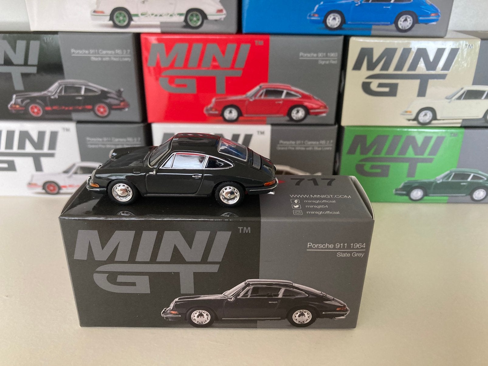 Mini GT Porsche 911 1964, Ophalen of Verzenden, Zo goed als nieuw, Auto