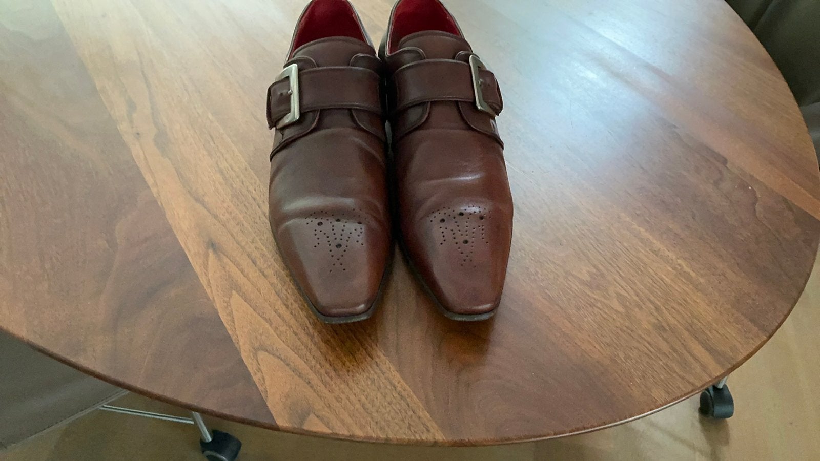 Alberto bellini bruine herenschoenen maat 42,5, Ophalen of Verzenden, Gedragen, Bruin, Gespschoenen