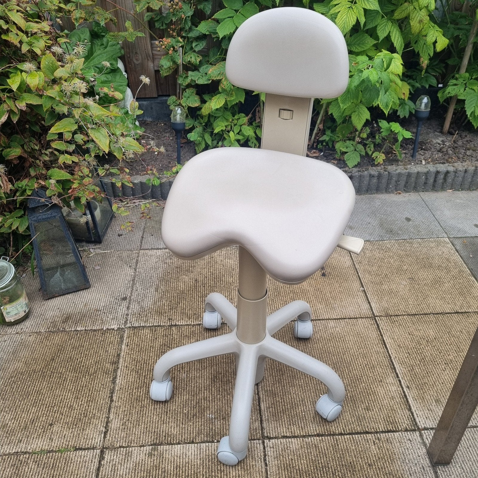 Tandarts krukje werkkruk, Ophalen, Hout