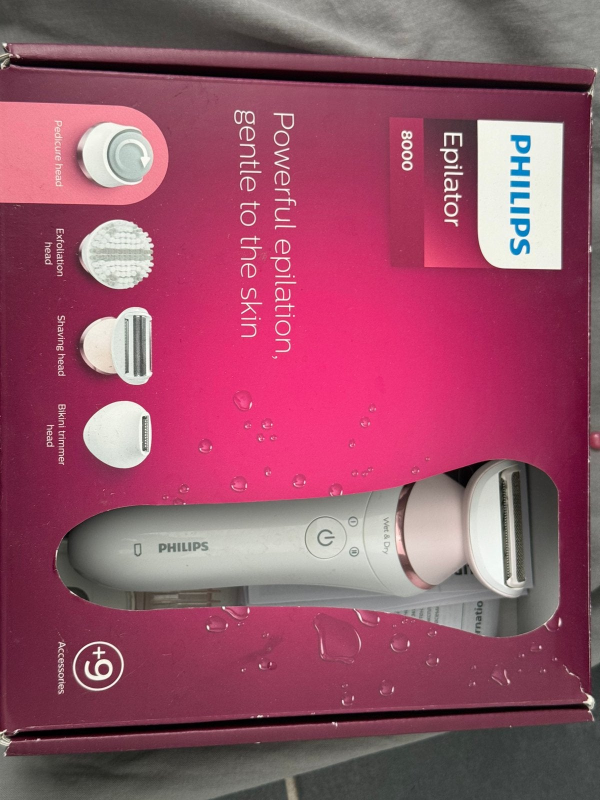 Philips Epilator 8000, Ophalen of Verzenden, Zo goed als nieuw, Scheren en Epileren