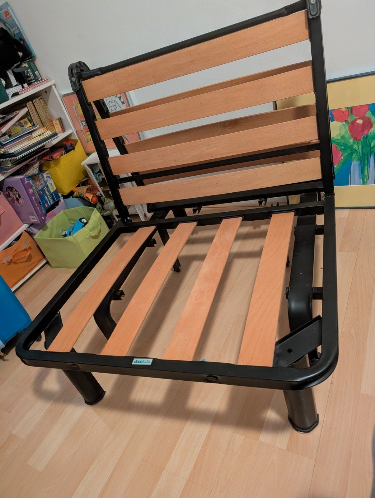 JocoItalia slaapstoel/slaap bankje /bedframe met lattenbodem, Ophalen, Eenpersoons