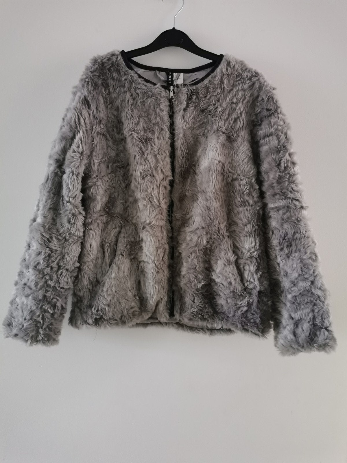 H&M nepbont jas mt. 40, Maat 38/40 (M), H&M, Verzenden, Zo goed als nieuw