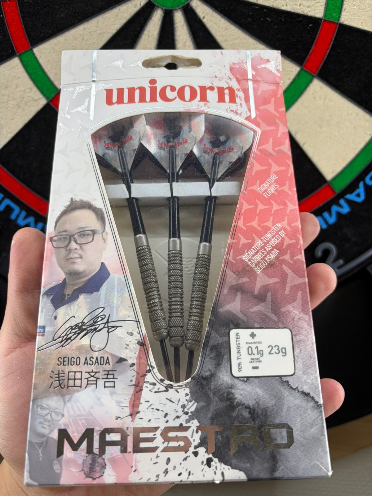 Unicorn Seigo Asada 23g darts, Ophalen of Verzenden, Zo goed als nieuw, Pijlen