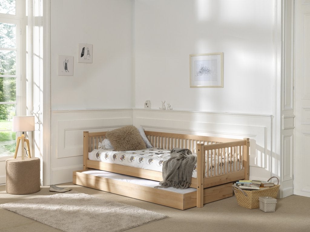 Forrest Beech kajuitbed - 90x200 -  Naturel beuken, Niet ingevuld, Niet ingevuld, Niet ingevuld