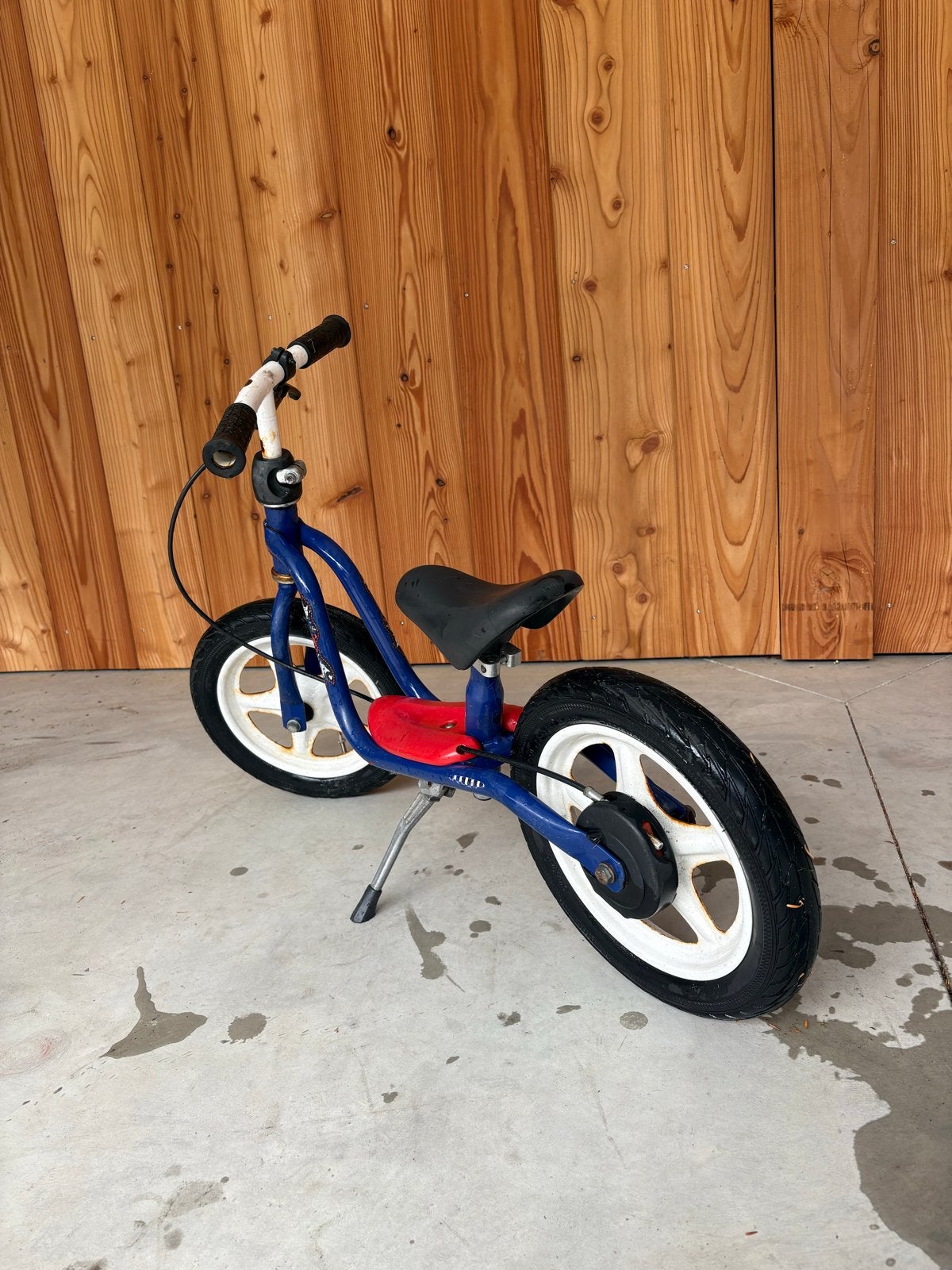 Puky loopfiets blauw/rood - Gebruikt, Ophalen, Gebruikt, Trommelrem, 16 tot 20 inch