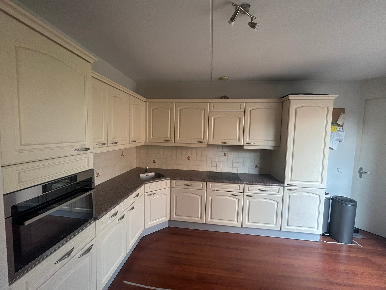 Complete keuken te koop met apparatuur, Ophalen, Gebruikt, Hoekkeuken, Kunststof