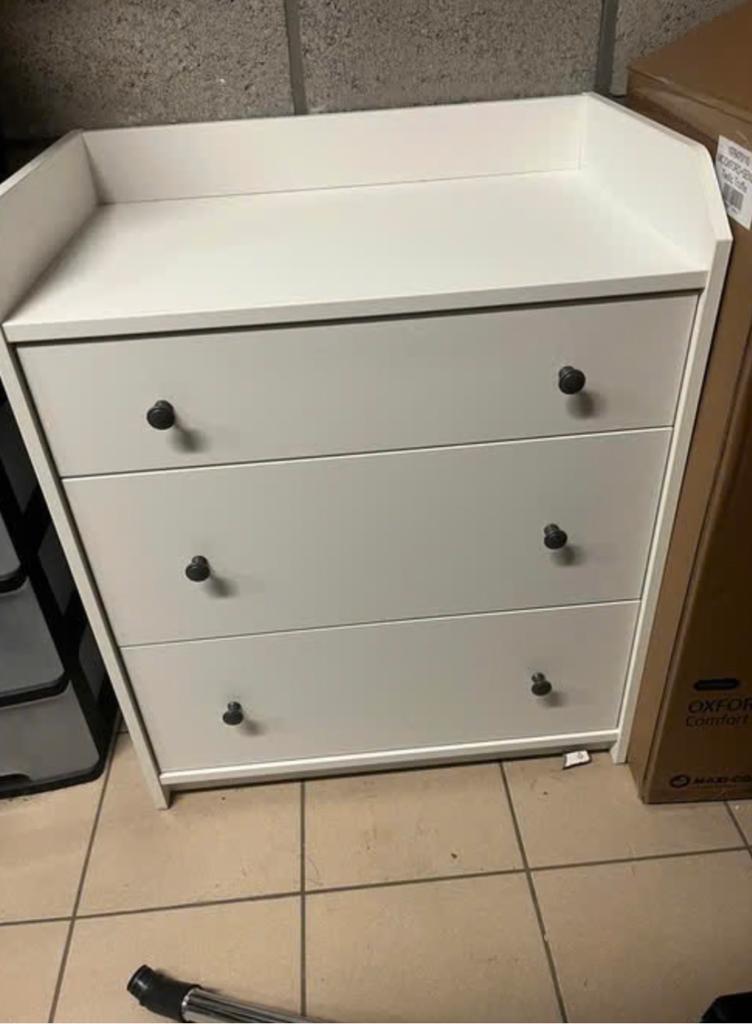 IKEA HAUGA ladekast wit, Ophalen, Gebruikt, 50 tot 100 cm, 3 of 4 laden