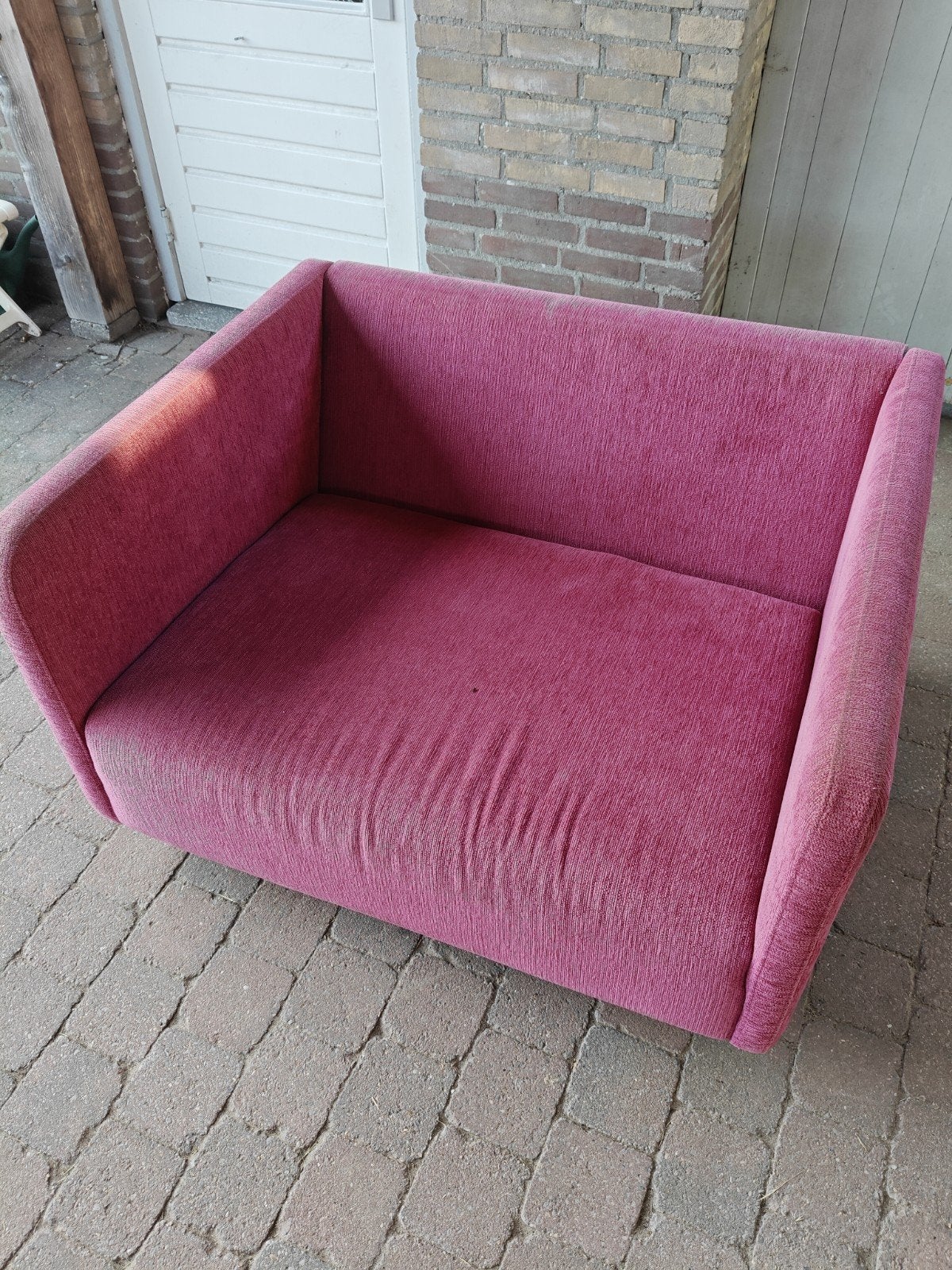 Loveseat roze, Huis en Inrichting, Ophalen, Gebruikt, Tweepersoons, 75 tot 100 cm