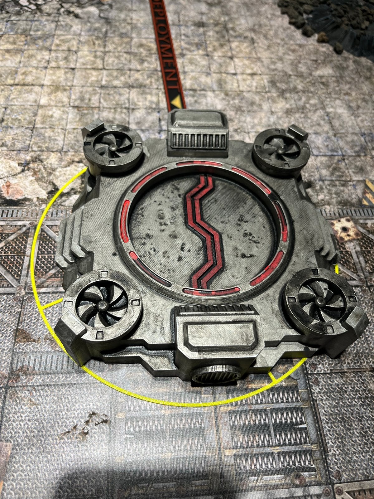 Geschilderd Wargame Terrain - Sci-Fi Generator, Gebruikt, Ophalen of Verzenden, Warhammer 40000, Geverfd